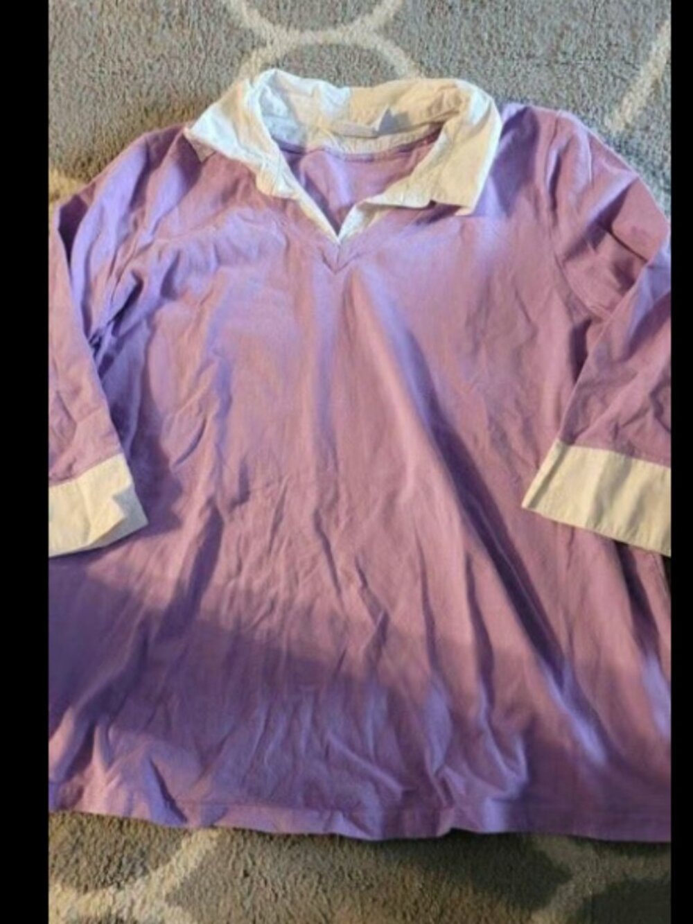 Womens Maternity XXL purple 3/4 sleeve top